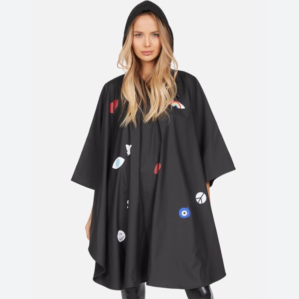 LAUREN MOSHI IRIA - ALL OVER ELEMENTS WATERPROOF PONCHO